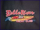 Belle River Yacht Club left chest embroidered logo.