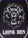 Lions Den jacket full back embroidered logo.