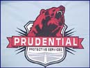 Prudential jacket fall back embroidered logo.